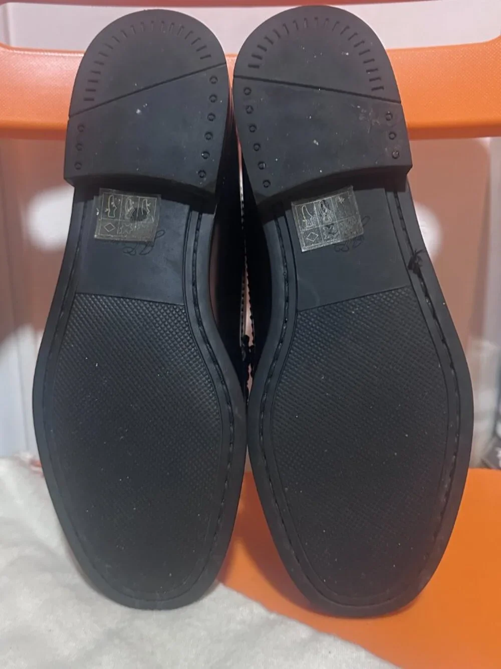 Men's Superior BOOTS & SHOES by J. CREW Black Leather Loafers with tassels 8.5